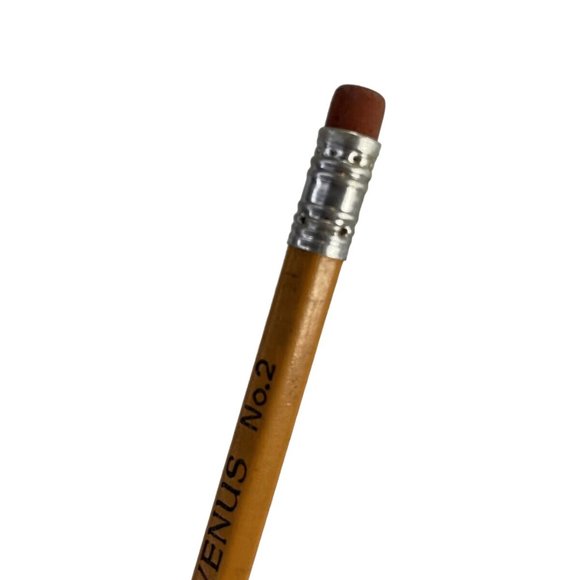 Venus Faber Castell No. 2 Pencils Made in USA Unsharpened 1 Wood Vintage - Picture 4 of 7